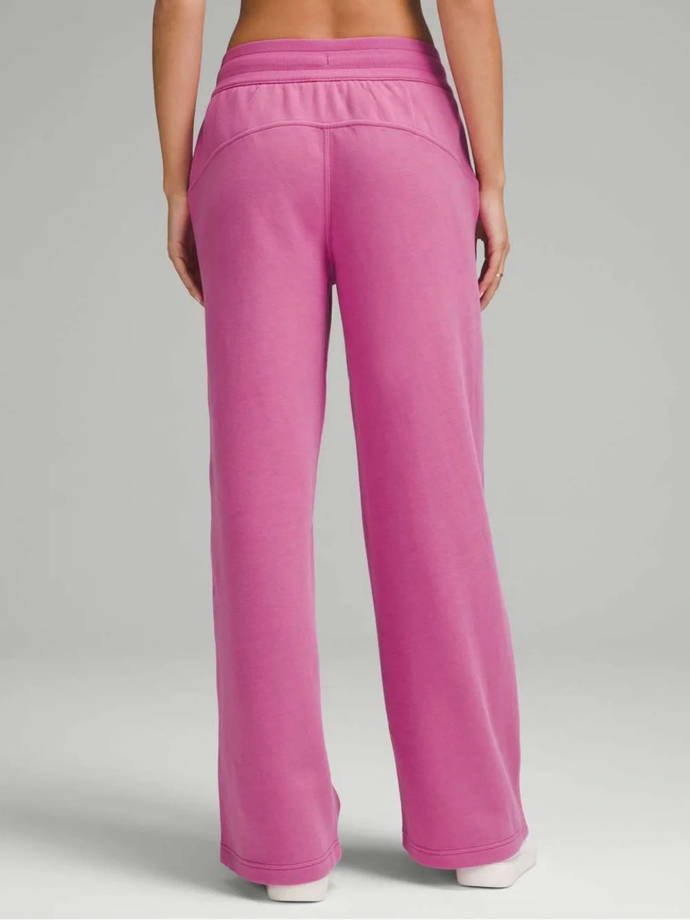Lululemon Scuba Mid-Rise Wide-Leg Pant Regular Length Pow Pink Tone Barbie NWT - Picture 2 of 11